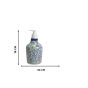 Khurja Pottery Dispenser Big Mughal Painting  Blue Climber | Ceramic Liquid Soap Dispenser with Pump 