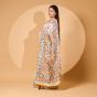 Chanderi Phulkari Saree || 6.5 meter with Blouge || Off White || Saras Aajeevika