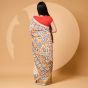 Chanderi Phulkari Saree || 6.5 meter with Blouge || Off White || Saras Aajeevika