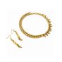 Dhokra Brass Choker Necklace Set with Conical Pendant & Earrings || Size 6.3 inch || Saras Aajeevika