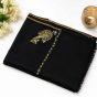 Kashmiri Sozni Embroidered Shawl || Black Colour || Size 80x42 inch || Saras Aajeevika