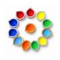 Terracotta Multi Colour Diya || Set of 12 || Festival Decorative Item || Saras Aajeevika