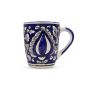 Khurja Pottery Mugal Painting Milk Mug Blue SO2 || Saras Aajeevika