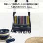 Handmade Mizoram Cotton Sling Bag || Black Color || Saras Aajeevika