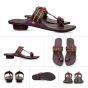 Kolhapuri Leather Women Chappal No 7 || Size 10 inch || Maroon Colour || Saras Aajeevika