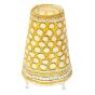 SARAS Aajeevika, Handcrafted | Goat Leather Hand painted Lamp | SHG Product | Andhra Pradesh | Leather Work | Yellow Colour | 8