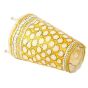 SARAS Aajeevika, Handcrafted | Goat Leather Hand painted Lamp | SHG Product | Andhra Pradesh | Leather Work | Yellow Colour | 8