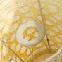 SARAS Aajeevika, Handcrafted | Goat Leather Hand painted Lamp | SHG Product | Andhra Pradesh | Leather Work | Yellow Colour | 8