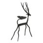 Handcrafted Wrought Iron Deer Candle Holder – Black | Decorative Showpiece by Pawita SHG, Chhattisgarh | Saras Aajeevika | 125g