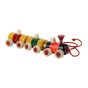 Channapata Train Blue & Red | Toy for Kids | Handmade Toys | Wooden Toys