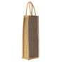 Water Bottle Bag With Flap Jute