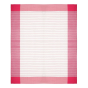 Bedspread Cotton White With Red Line (Double Bed Sheet with Pillow Cover)