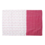 Bedspread Cotton White With Red Line (Double Bed Sheet with Pillow Cover)