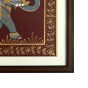 Miniature Painting Elephant on Silk with Frame