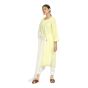 Lemon Yellow Chikankari Cotton Suit Set – Elegant Ethnic Wear (Size M)