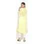 Lemon Yellow Chikankari Cotton Suit Set – Elegant Ethnic Wear (Size M)