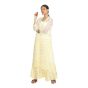 SUIT SET MIRROR BOOTA JAAL CHIFFON YELLOW M