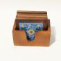 Coaster Ceramics Blue Pottery Wooden  || Saras Aajeevika