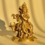 Brass Krishna with Cow idol 8 inch || Saras Aajeevika