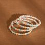 Beads Bangles || Blue, Orange and Silver Color || Set of 4 || Saras Aajeevika