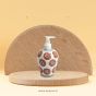 Dispenser Big White Orange Flower | Hand Paited Ceramic Liquid Soap Dispenser with Pump| Bathroom Liquid Soap Dispenser |Kitchen Liquid Soap Dispenser