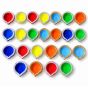 Terracotta Multi Colour Diya || Set of 24 || Festival Decorative Item || Saras Aajeevika