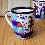 Khurja Pottery Milk Mug Multicolour (Set of 2) || Saras Aajeevika