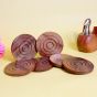 Wooden & Brass Duck Shape Coaster