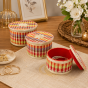 Bamboo Multi Colour Jewellery Box || 6 inch || Set of 3 || Saras Aajeevika