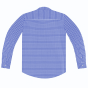 Terry Cotton Full Sleeves Shirt White & Blue Check M