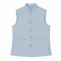 Sleeveless Cotton Jacket Sky Blue 38 