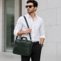 Pure Leather Laptop Bag || Green Colour || Saras Aajeevika