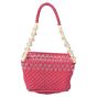 Macrame Basket Pink & White || Saras Aajeevika