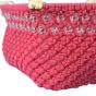 Macrame Basket Pink & White || Saras Aajeevika