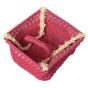 Macrame Basket Pink & White || Saras Aajeevika