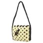 Timeless Elegance Black & Cream Macrame side Bag|Saras Aajeevika Handmade Macrame Side Bags|Side Bags For Girls and Women|Bags