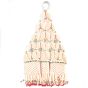Macrame Mobile Hanging Double Pocket Pink || Saras Aajeevika
