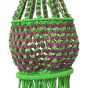 Macrame Light Jhumar Green & Purple || Saras Aajeevika