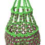 Macrame Light Jhumar Green & Purple || Saras Aajeevika