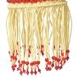 Macrame Light Jhumar Cream & Red  || Saras Aajeevika