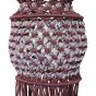 Macrame Light Jhumar Blue & White || Saras Aajeevika