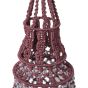 Macrame Light Jhumar Blue & White || Saras Aajeevika