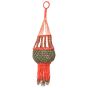 Macrame Light Jhumar Orange & Green  || Saras Aajeevika