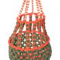 Macrame Light Jhumar Orange & Green  || Saras Aajeevika