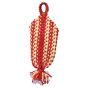 Macrame Comb Hanger Red & Cream || Saras Aajeevika
