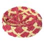 Macrame Pooja Basket Pink & Cream || Saras Aajeevika