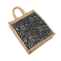 Jute Tiffin Bag Warli Art Black | Tiffin Bag | Warli Art | Tribal Art | Black Bag | Indian Handicraft | Handmade Jute Bag in Black