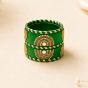 Silk Thread Bangles Half Circle || Set of 6 || Green Colour || Saras Aajeevika