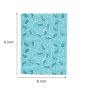Handcrafted Fabric-Covered Notebook – Blue Leaf Print | Eco-Friendly Stationery by SHG Artisans