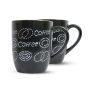 Khurja Pottery Coffee Mug Set Of 2 |Handmade mugs | Kitchenware |Home Essentials | Black